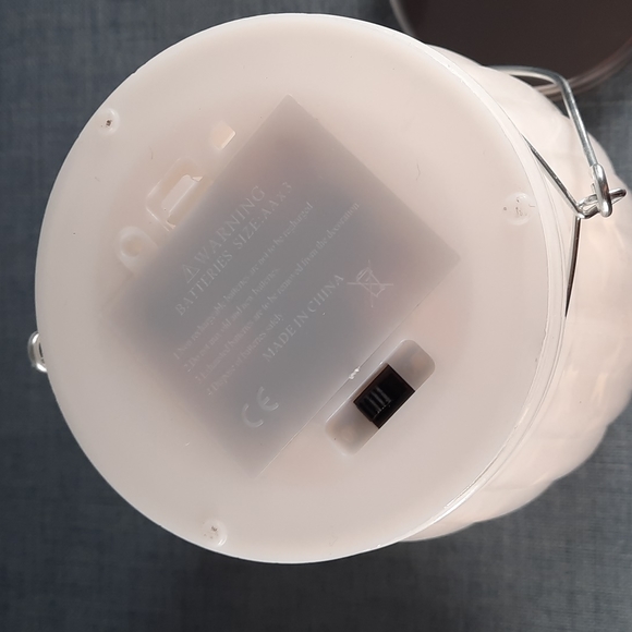 Spinning Stars Motion Glass Lantern Table Decoration Hanging White Silver Timer - Picture 3 of 6